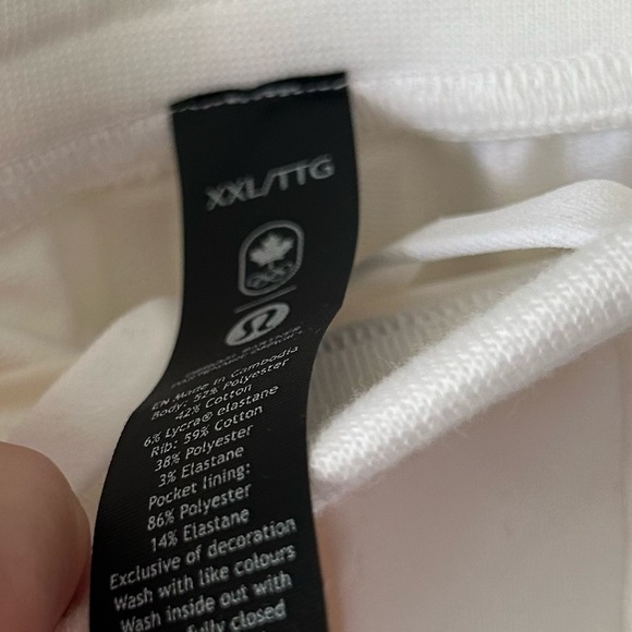 [XXL] NWT Men’s Lululemon City Sweat Jogger Olympic Team Canada In White - Picture 13 of 13